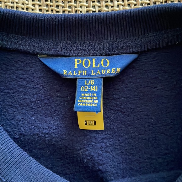 Polo Ralph Lauren Girls All Over Multicolor Pony Fleece Sweatshirt Size … - Picture 9 of 16